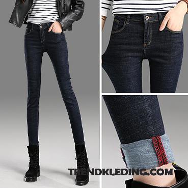 Spijkerbroek Dames Spijkerbroek Jeans 2018 Voorjaar Dunne Potlood Broek Skinny Blauw Zwart