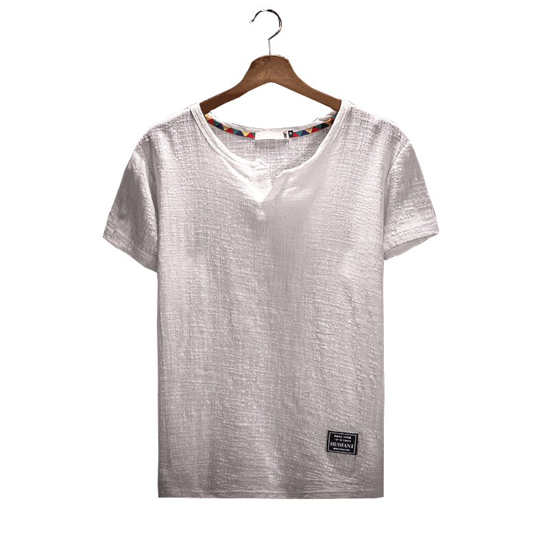 T-shirt Heren Halve Mouw Onderhemd Vet Ademende Zomer Trend Wit