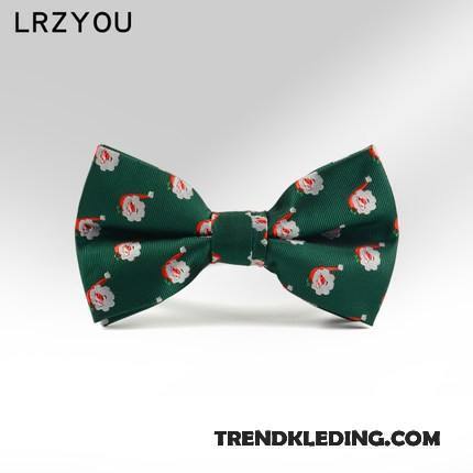 Vlinderdas Dames Mode Festival Geschenk Brits Heren Kerstmis Groen